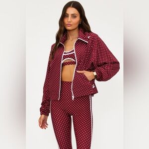 Beach Riot Burgundy Polka Dot Jacket